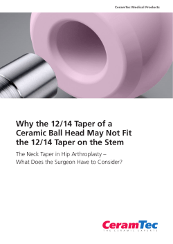 Why the 12/14 Taper of a