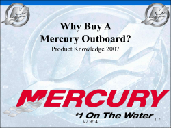 Why Buy A Mercury Outboard? Product Knowledge 2007 1