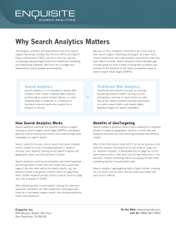 Why Search Analytics Matters