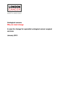 Urological cancers A case for change for specialist urological cancer surgical services