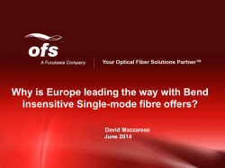 Why is Europe leading the way with Bend David Mazzarese June 2014