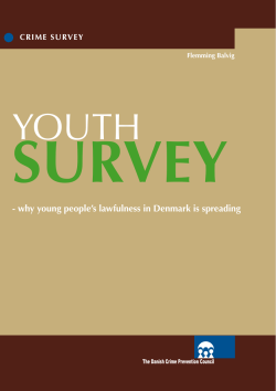 SURVEY YOUTH - why young people’s lawfulness in Denmark is spreading