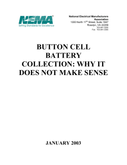 BUTTON CELL BATTERY COLLECTION: WHY IT DOES NOT MAKE SENSE