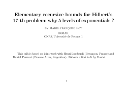 Elementary recursive bounds for Hilbert’s