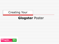 Glogster Creating Your