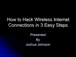 How to Hack Wireless Internet Connections in 3 Easy Steps Presented By