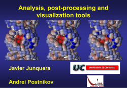 Analysis, post-processing and visualization tools Javier Junquera Andrei Postnikov