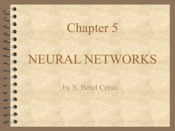 Chapter 5 NEURAL NETWORKS by S. Betul Ceran