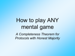 How to play ANY mental game A Completeness Theorem for