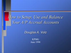 How to Setup, Use and Balance Your A/P Accrual Accounts KPMG