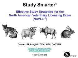 Study Smarter Effective Study Strategies for the North American Veterinary Licensing Exam (NAVLE
