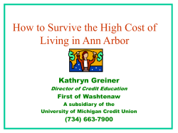 How to Survive the High Cost of Living in Ann Arbor