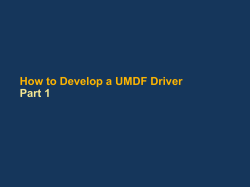 How to Develop a UMDF Driver Part 1