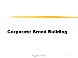 Corporate Brand Building Peggy Simcic Brønn 1