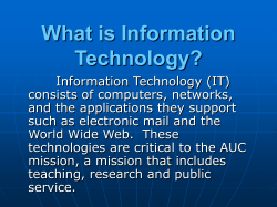 What is Information Technology?