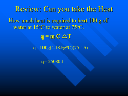 Review: Can you take the Heat water at 15