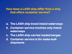 How does a LASH ship differ from a ship