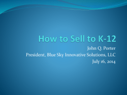 How to Sell to K-12 - Education Industry Association