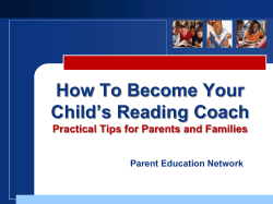 How To Become Your Child’s Reading Coach Parent Education Network