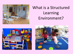 What is a Structured Learning Environment?