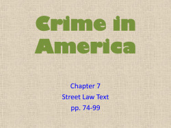 Crime in America Chapter 7 Street Law Text
