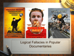 Logical Fallacies in Popular Documentaries