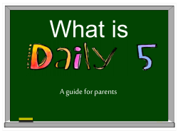 What is A guide for parents