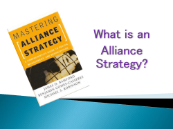 What is an Alliance Strategy?