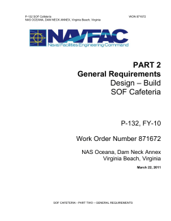 PART 2 General Requirements Design – Build