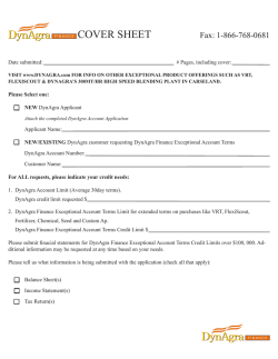 COVER SHEET Fax: 1-866-768-0681