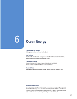 6 Ocean Energy Coordinating Lead Authors: Lead Authors: