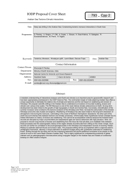 IODP Proposal Cover Sheet - 2 Cpp