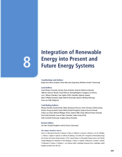 8 Integration of Renewable Energy into Present and Future Energy Systems