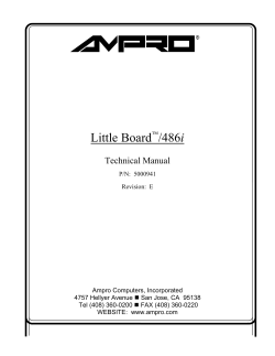 Little Board i Technical Manual 
