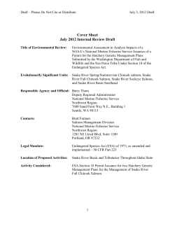 Cover Sheet July 2012 Internal Review Draft