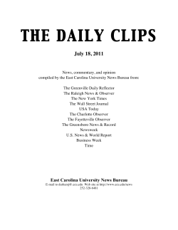 THE DAILY CLIPS  July 18, 2011