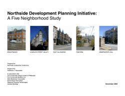 Northside Development Planning Initiative: A Five Neighborhood Study