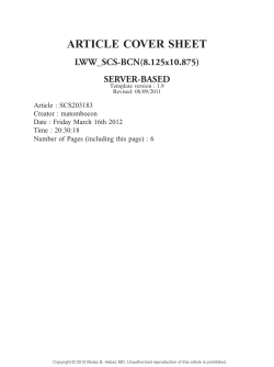 ARTICLE COVER SHEET LWW_SCS-BCN(8.125x10.875) SERVER-BASED