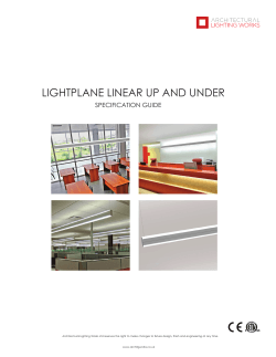 LIGHTPLANE LINEAR UP AND UNDER SPECIFICATION GUIDE