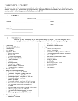 FORM 1.997. CIVIL COVER SHEET