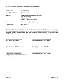 Service Coordination Mechanism Cover Sheet (Attachments A &amp; B) County Nam
