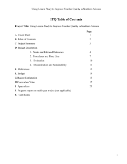 ITQ Table of Contents