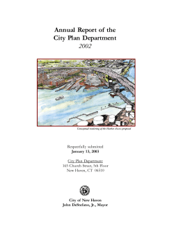 Annual Report of the City Plan Department 2002 January 13, 2003