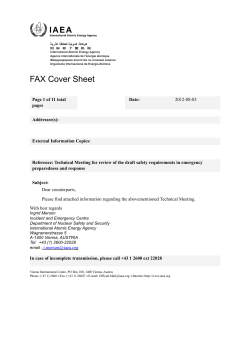FAX Cover Sheet