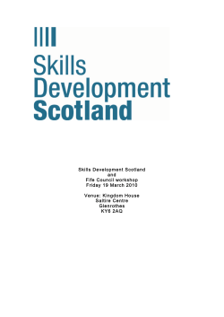 Skills Development Scotland and Fife Council workshop