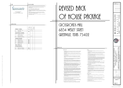 REVISED BACK OF HOUSE PACKAGE CROSSROADS MALL 6834 WESLEY STREET