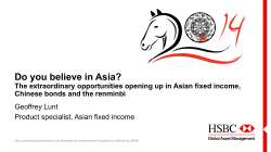 Do you believe in Asia?  Chinese bonds and the renminbi
