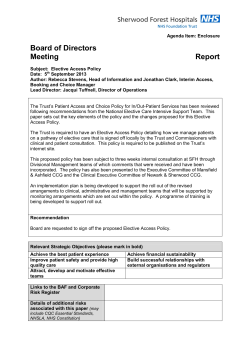 Board of Directors  Meeting Report