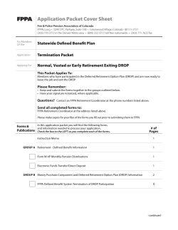 FPPA Application Packet Cover Sheet