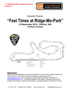 “Fast Times at Ridge-Mo-Park”  15 September 2012,  Shelton, WA 14-Hour Format